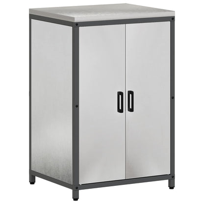 vidaXL Kitchen Storage HATTEM Silver 60 x 50 x 92 cm Steel