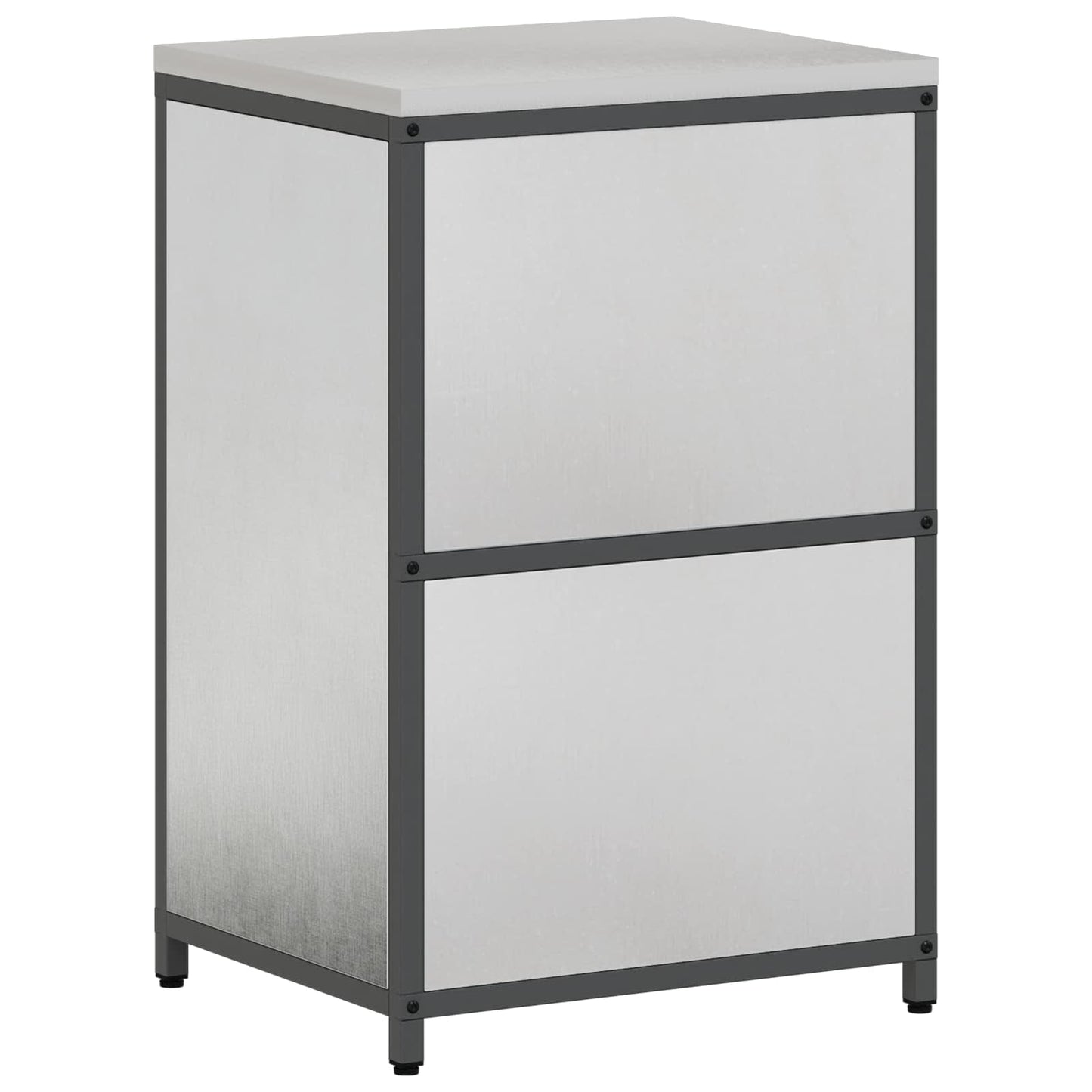 vidaXL Kitchen Storage HATTEM Silver 60 x 50 x 92 cm Steel
