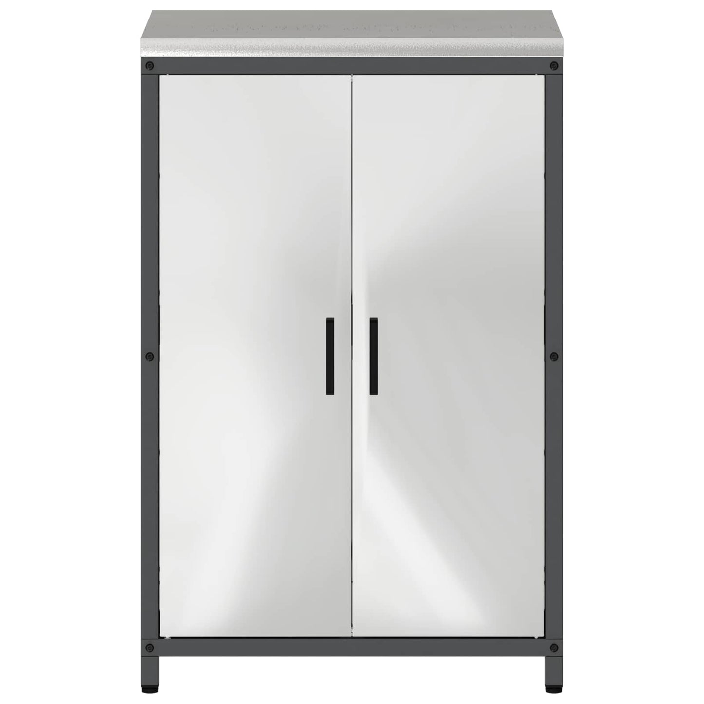 vidaXL Kitchen Storage HATTEM Silver 60 x 50 x 92 cm Steel