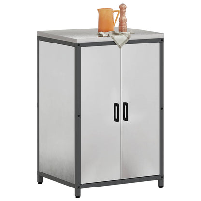 vidaXL Kitchen Storage HATTEM Silver 60 x 50 x 92 cm Steel