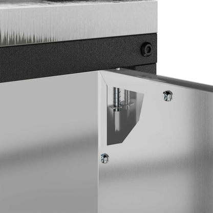 vidaXL Kitchen Storage HATTEM Silver 60 x 50 x 92 cm Steel