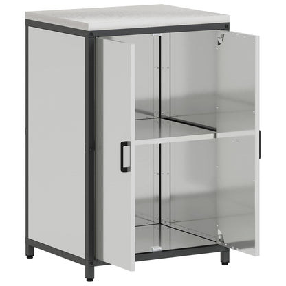 vidaXL Kitchen Storage HATTEM Silver 60 x 50 x 92 cm Steel