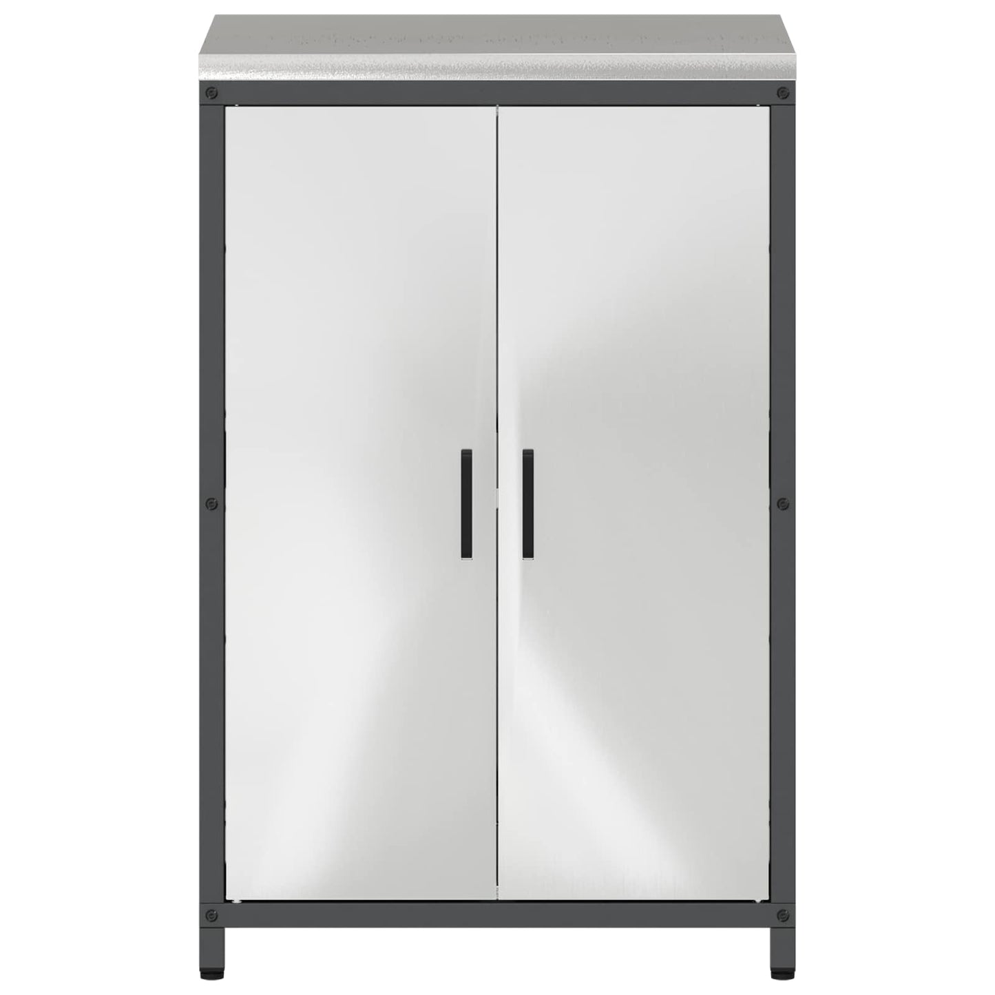 vidaXL Kitchen Storage HATTEM Silver 60 x 50 x 92 cm Steel