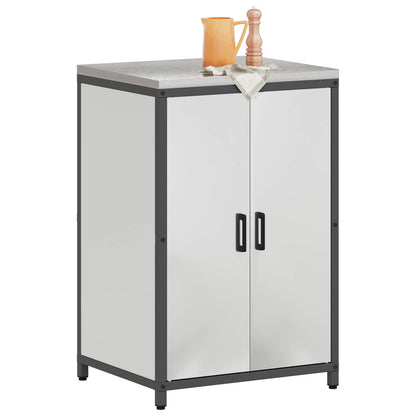 vidaXL Kitchen Storage HATTEM Silver 60 x 50 x 92 cm Steel
