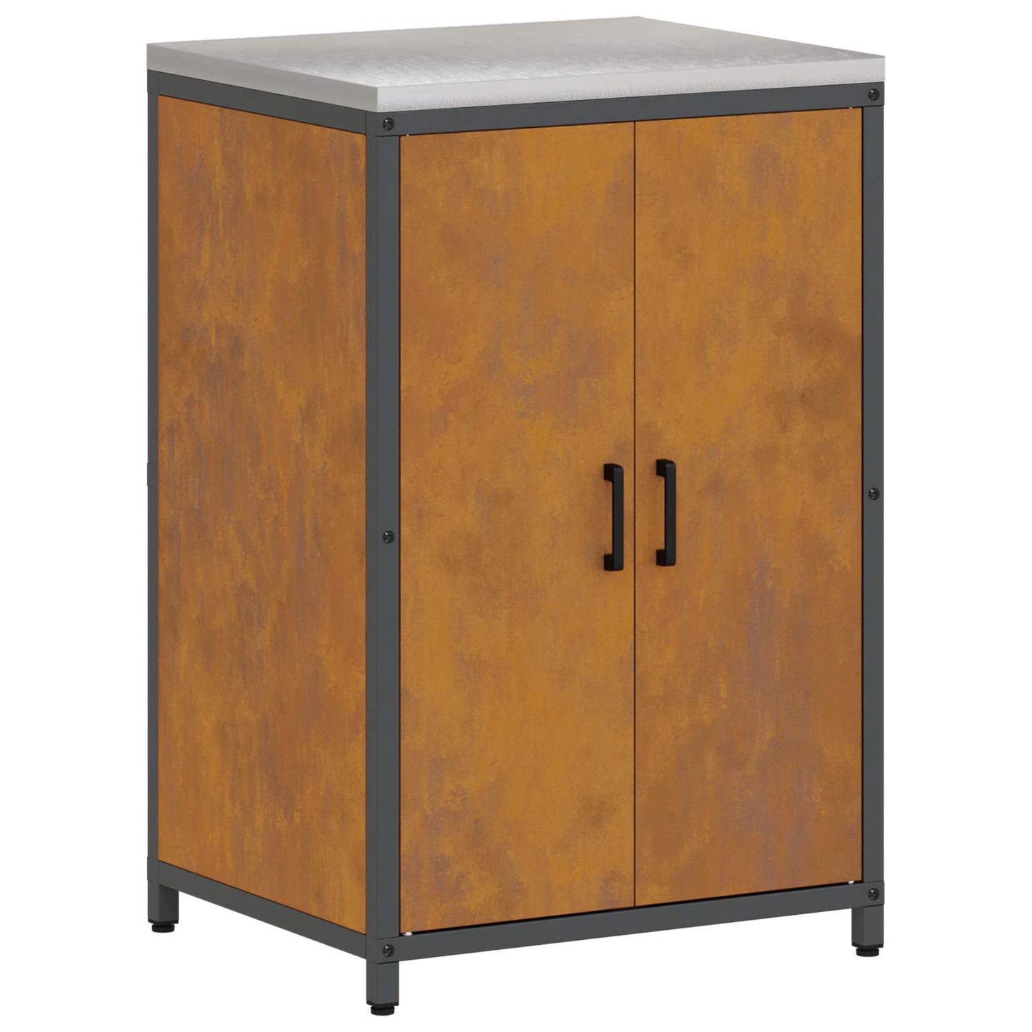 vidaXL Kitchen Storage HATTEM Rusty 60 x 50 x 92 cm Steel