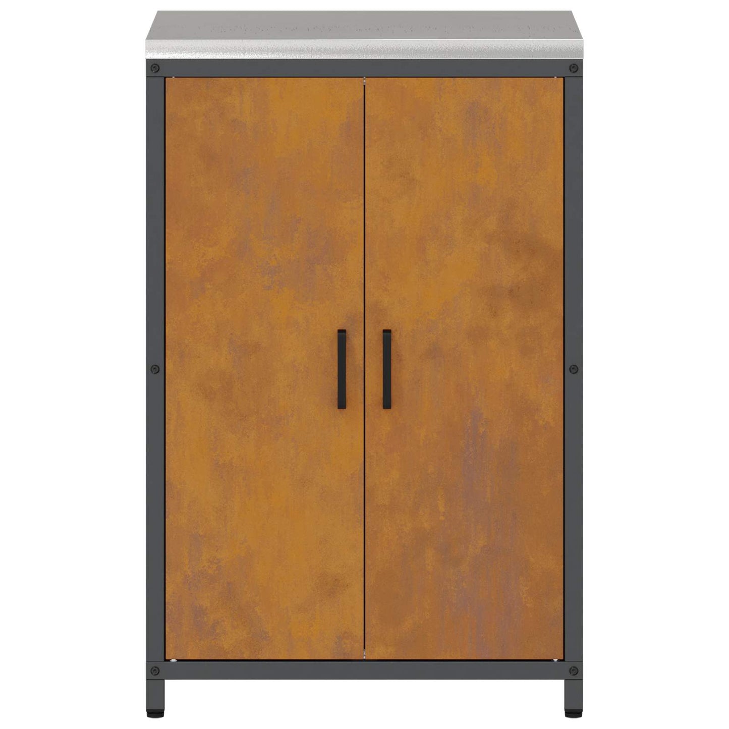 vidaXL Kitchen Storage HATTEM Rusty 60 x 50 x 92 cm Steel