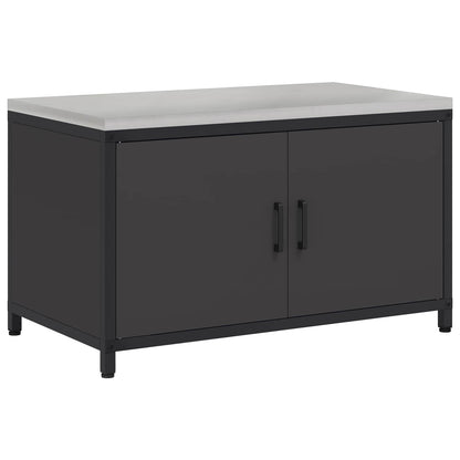 vidaXL Kitchen Storage HATTEM Black 90 x 50 x 53 cm Steel