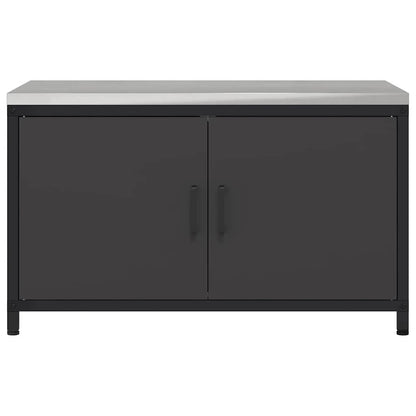 vidaXL Kitchen Storage HATTEM Black 90 x 50 x 53 cm Steel