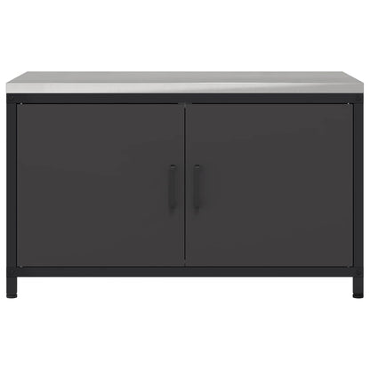 vidaXL Kitchen Storage HATTEM Black 90 x 50 x 53 cm Steel