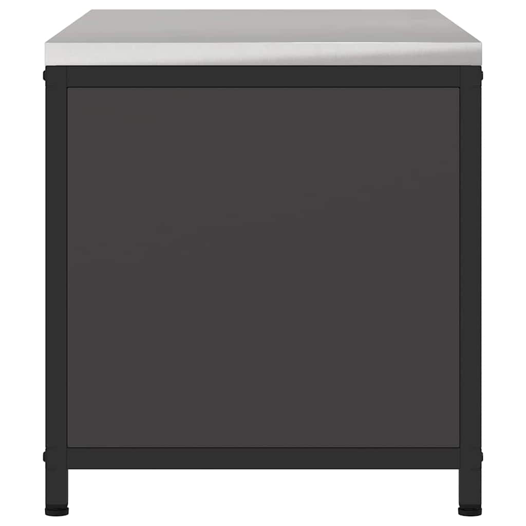 vidaXL Kitchen Storage HATTEM Black 90 x 50 x 53 cm Steel