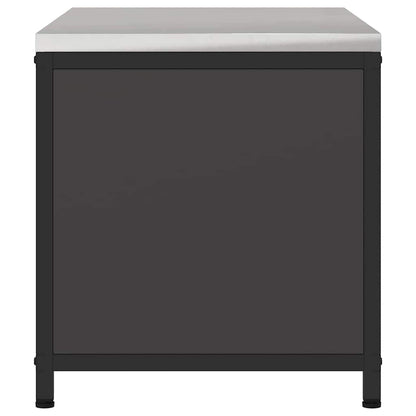 vidaXL Kitchen Storage HATTEM Black 90 x 50 x 53 cm Steel