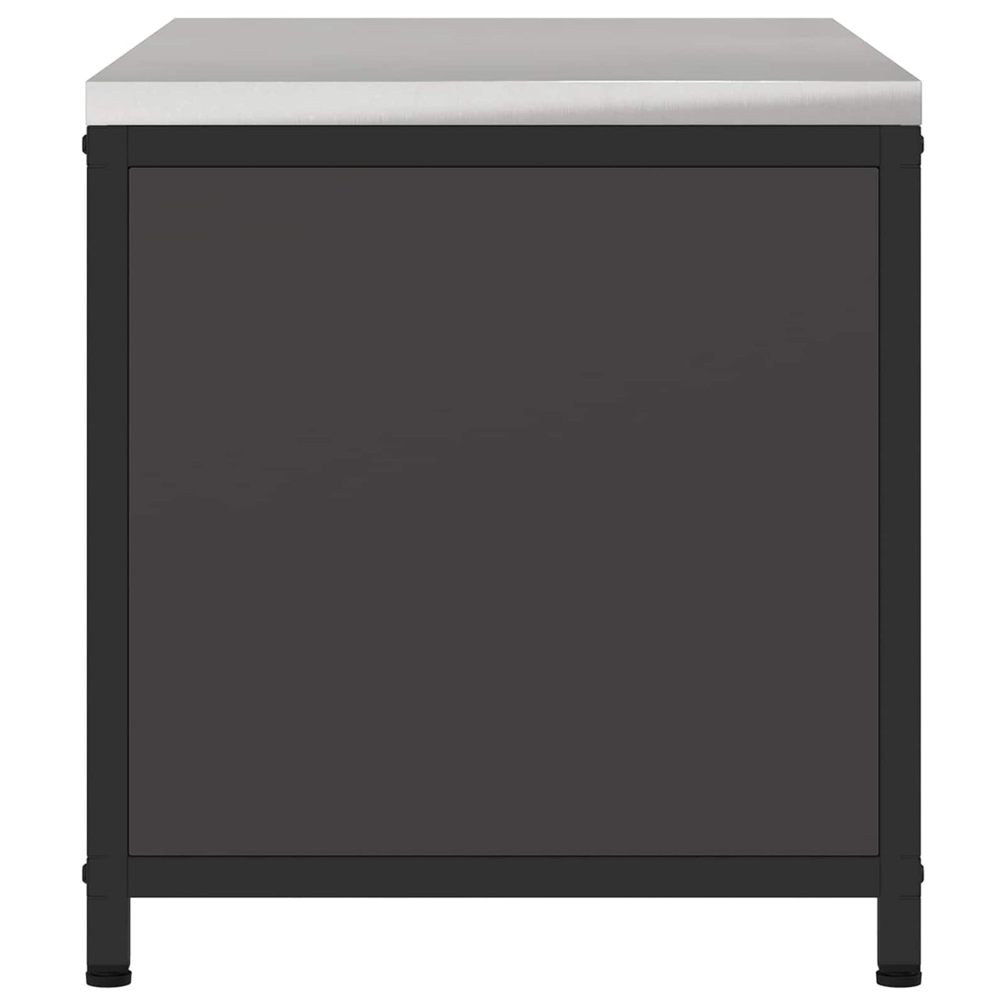 vidaXL Kitchen Storage HATTEM Black 90 x 50 x 53 cm Steel