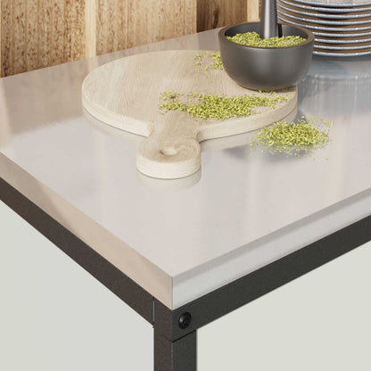 vidaXL Kitchen Storage HATTEM White 90 x 50 x 53 cm Steel