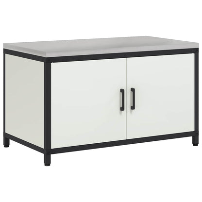 vidaXL Kitchen Storage HATTEM White 90 x 50 x 53 cm Steel