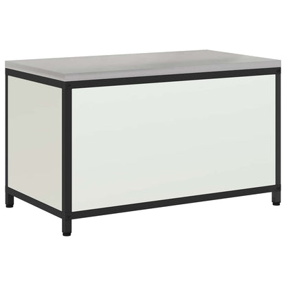 vidaXL Kitchen Storage HATTEM White 90 x 50 x 53 cm Steel