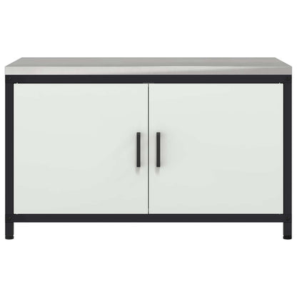 vidaXL Kitchen Storage HATTEM White 90 x 50 x 53 cm Steel