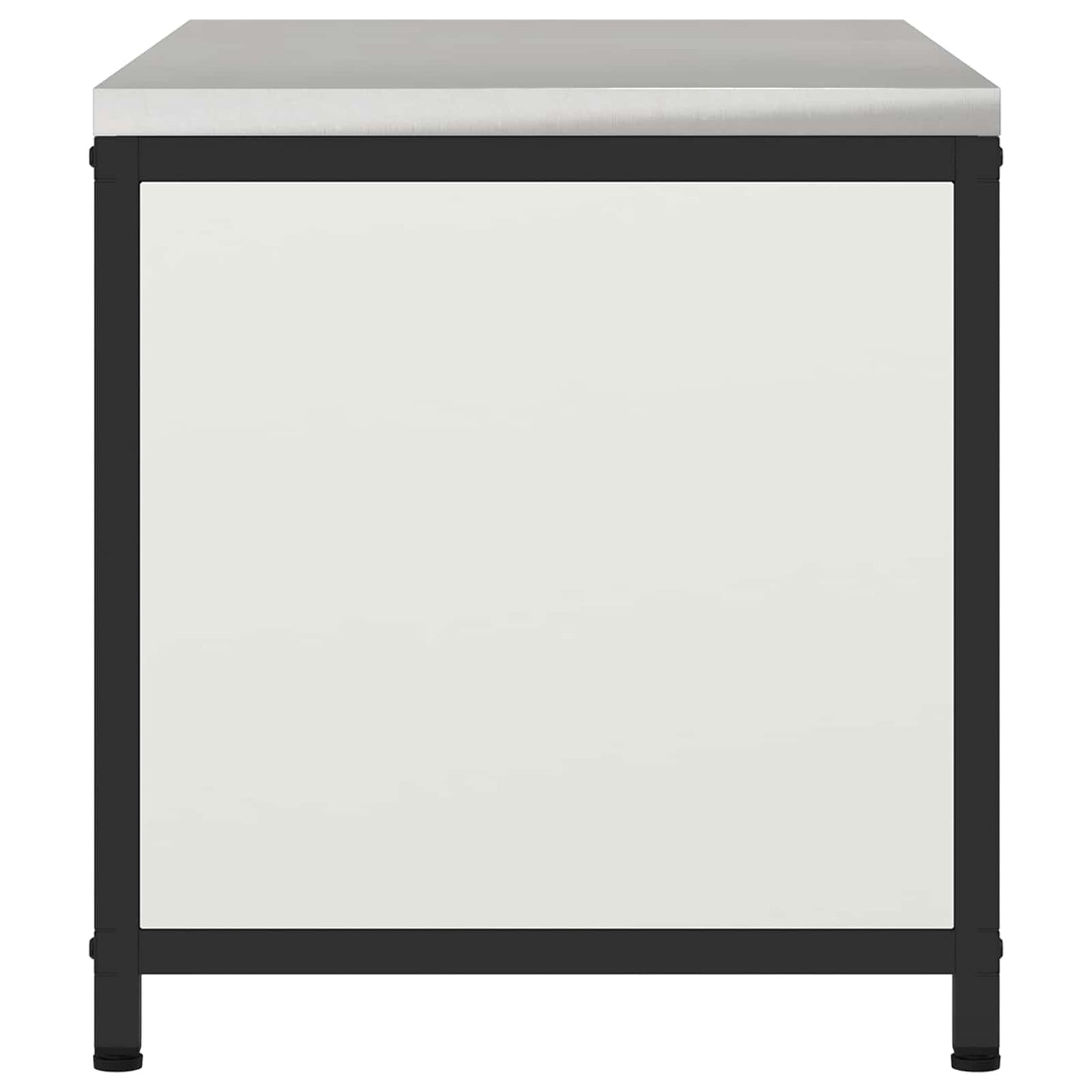 vidaXL Kitchen Storage HATTEM White 90 x 50 x 53 cm Steel