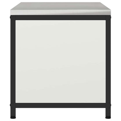 vidaXL Kitchen Storage HATTEM White 90 x 50 x 53 cm Steel
