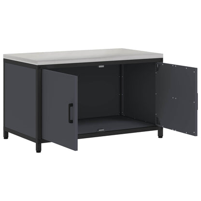 vidaXL Kitchen Storage HATTEM Anthracite 90 x 50 x 53 cm Steel
