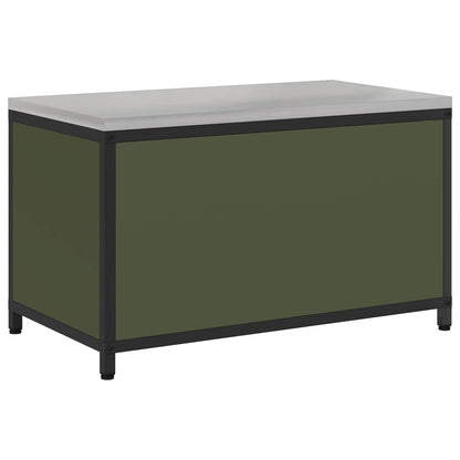 vidaXL Kitchen Storage HATTEM Olive Green 90 x 50 x 53 cm Steel