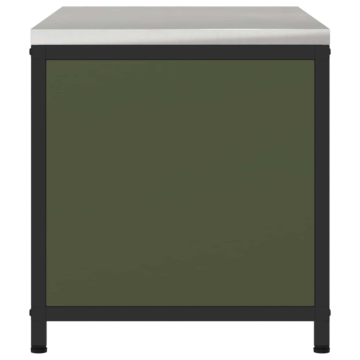 vidaXL Kitchen Storage HATTEM Olive Green 90 x 50 x 53 cm Steel