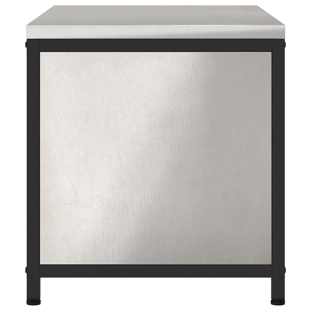 vidaXL Kitchen Storage HATTEM Silver 90 x 50 x 53 cm Steel