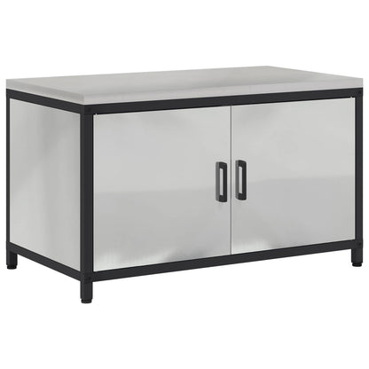vidaXL Kitchen Storage HATTEM Silver 90 x 50 x 53 cm Steel