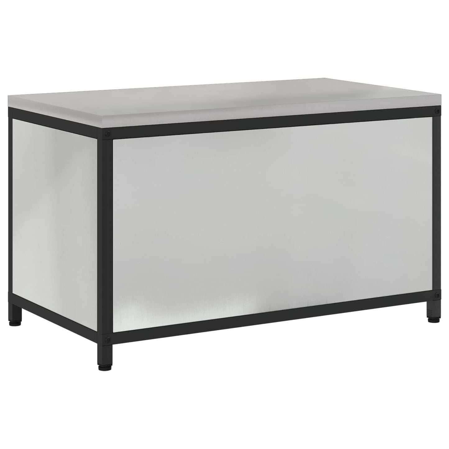vidaXL Kitchen Storage HATTEM Silver 90 x 50 x 53 cm Steel