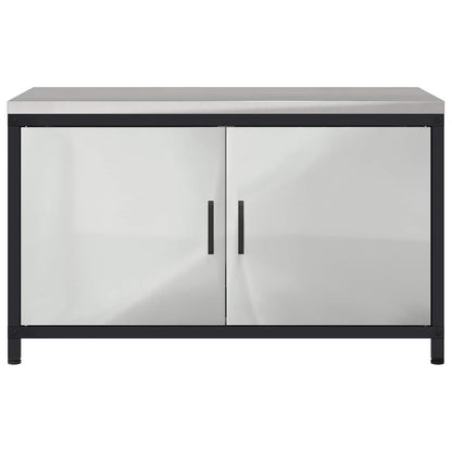 vidaXL Kitchen Storage HATTEM Silver 90 x 50 x 53 cm Steel