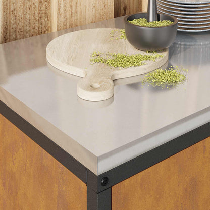vidaXL Kitchen Storage HATTEM Rusty 90 x 50 x 53 cm Steel