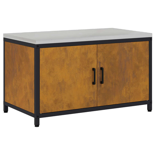 vidaXL Kitchen Storage HATTEM Rusty 90 x 50 x 53 cm Steel