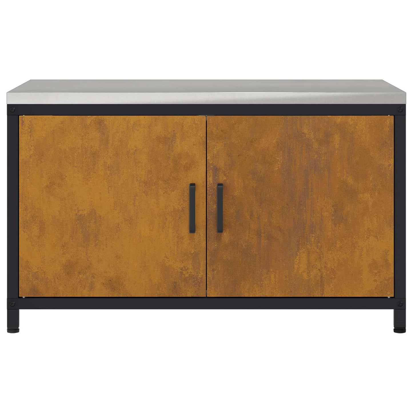 vidaXL Kitchen Storage HATTEM Rusty 90 x 50 x 53 cm Steel