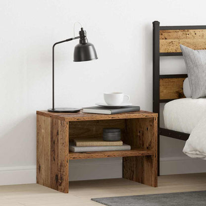 vidaXL Bedside Cabinet Old Wood 40 x 30 x 30 cm Engineered Wood