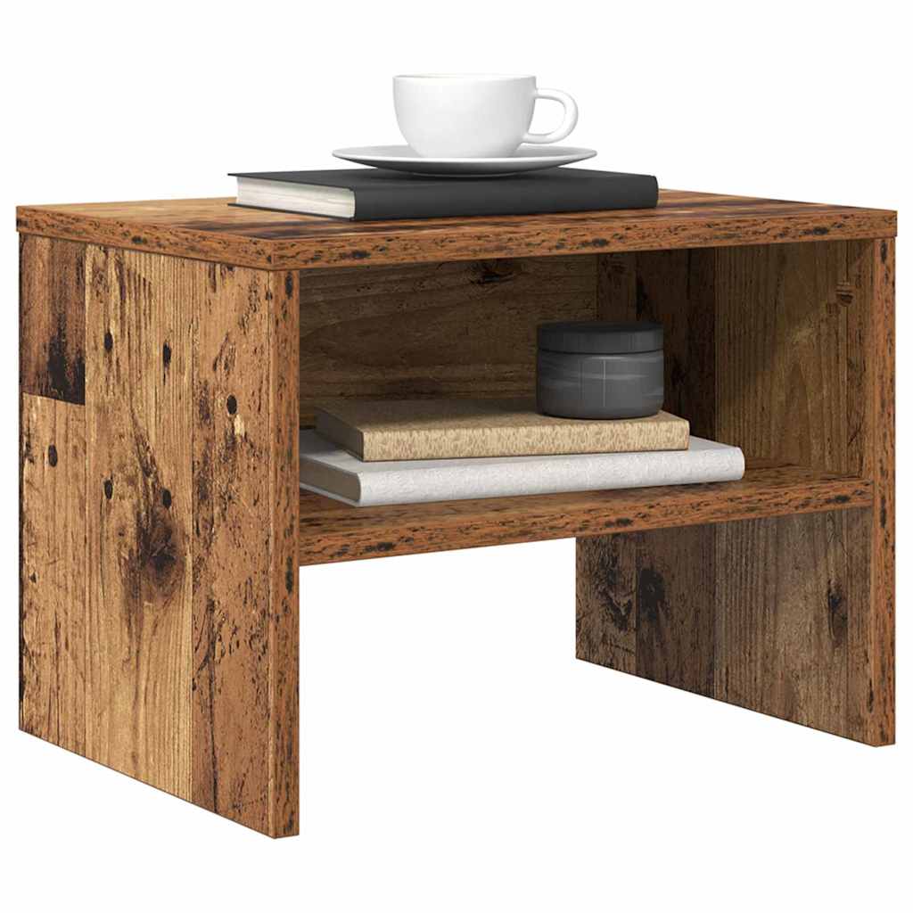 vidaXL Bedside Cabinet Old Wood 40 x 30 x 30 cm Engineered Wood