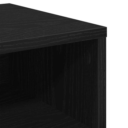 vidaXL Bedside Cabinet Black oak 40 x 40 x 30 cm Engineered Wood