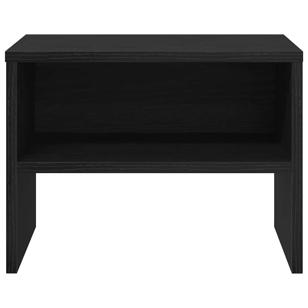 vidaXL Bedside Cabinet Black oak 40 x 40 x 30 cm Engineered Wood