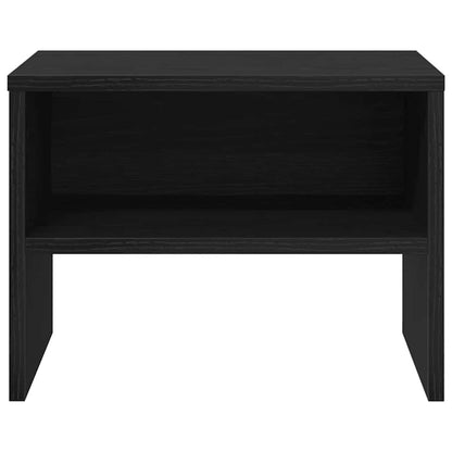 vidaXL Bedside Cabinet Black oak 40 x 40 x 30 cm Engineered Wood