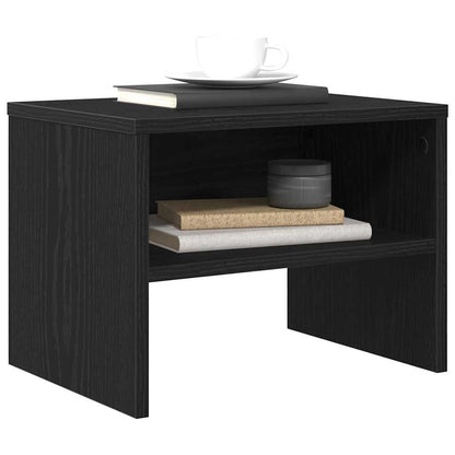 vidaXL Bedside Cabinet Black oak 40 x 40 x 30 cm Engineered Wood