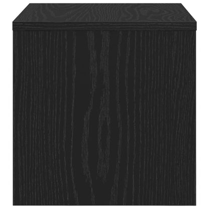 vidaXL Bedside Cabinet Black oak 40 x 40 x 30 cm Engineered Wood