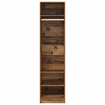 vidaXL Wardrobe with Shelf Old Wood 50 x 50 x 200 cm Engineered Wood