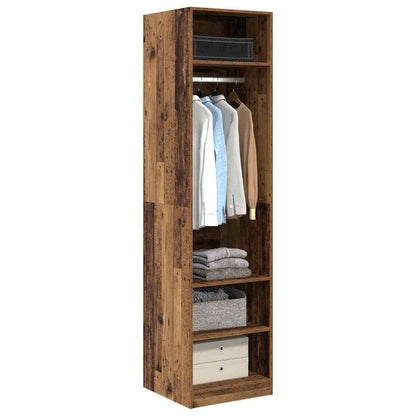 vidaXL Wardrobe with Shelf Old Wood 50 x 50 x 200 cm Engineered Wood