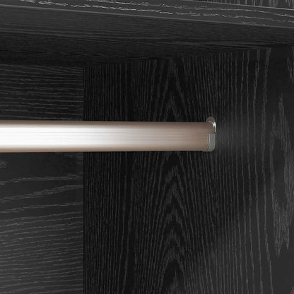 vidaXL Wardrobe Black Oak 50 x 50 x 200 cm Engineered Wood