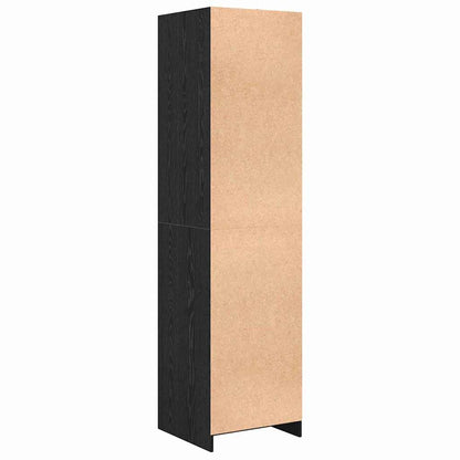 vidaXL Wardrobe Black Oak 50 x 50 x 200 cm Engineered Wood