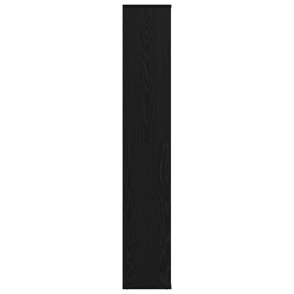 vidaXL Room Divider Black Oak 100 x 24 x 140 cm Engineered Wood