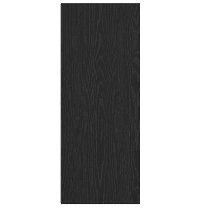 vidaXL Bookshelf 2-Tier 40 x 30 x 77 cm Engineered Wood Black Oak
