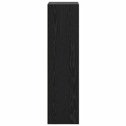 vidaXL Bookshelf 3-Tier 40 x 30 x 114 cm Engineered Wood Black Oak