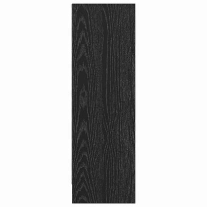 vidaXL Bookshelf 80 x 24 x 76 cm Engineered Wood Black Oak