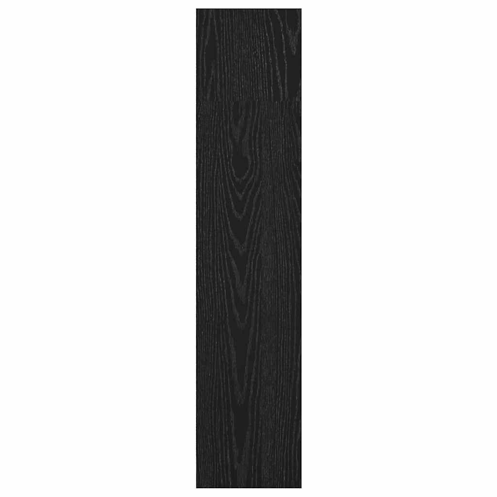 vidaXL Bookshelf 80 x 24 x 109 cm Engineered Wood Black Oak