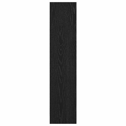 vidaXL Bookshelf 80 x 24 x 109 cm Engineered Wood Black Oak