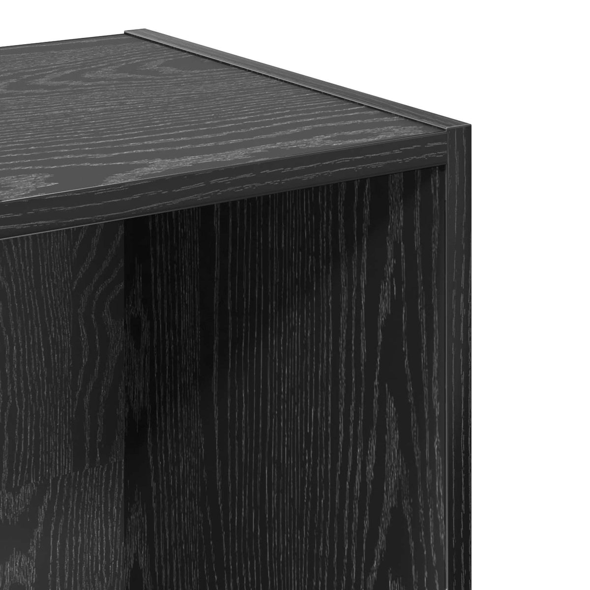 vidaXL Bookshelf 4-Tier 40 x 30 x 152 cm Engineered Wood Black Oak